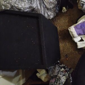 Black Square Ottoman